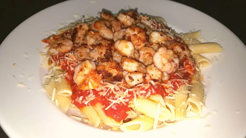 Marinara Pasta with Shrimp